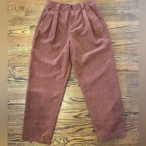 Madewell Corduroy High-Rise Tapered Pants size 10